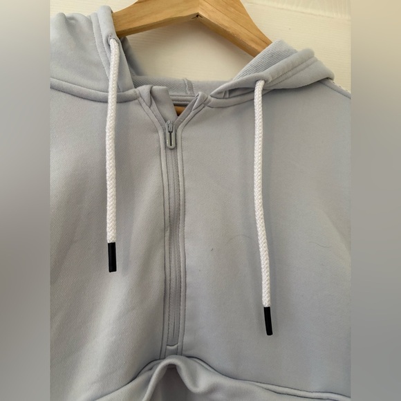 Under Armour tech terry hoodie light grey size XL women’s - Picture 3 of 12